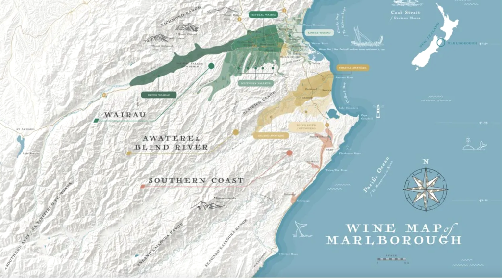 Wine Map of marlborough