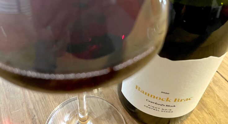 Bannock Brae ‘Crawford’s Block’ Pinot Noir 2020